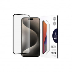 Folie Sticla pentru Apple iPhone 15 Pro Max Dux Ducis Tempered Glass Negru