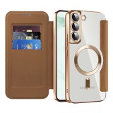 Husa Samsung Galaxy S22 Plus 5G Asteroid GSM SmartMag Book Case, maro