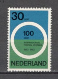 Olanda/Tarile de Jos.1963 100 ani Conferinta Postala Paris GT.70, Nestampilat