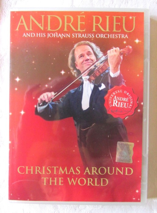 Andre Rieu - CHRISTMAS AROUND THE WORLD - DVD original, cu holograma, nou
