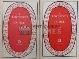 Critice (2 volume) - 1982 - Eugen Lovinescu (S125)