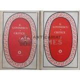 Critice (2 volume) - 1982 - Eugen Lovinescu (S125)