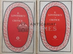 Critice (2 volume) - 1982 - Eugen Lovinescu (S125)