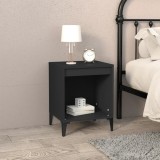 Noptiera Gossi Neagra 40x35x50 cm PAL Lemn Compozit noptiere dormitor moderna