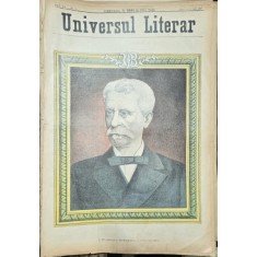 Revista Universul Literar nr.30/1897 pe coperta Dumitru Bratianau