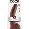 Vibrator Cocos de 9" cu bile maro