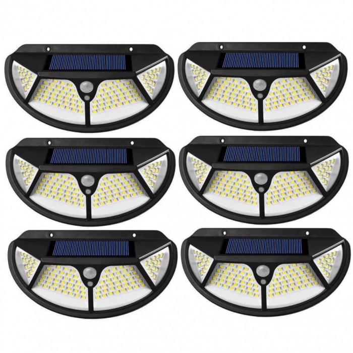 Set 6 Lampi solare exterior SH -102 LED SMD cu senzor de miscare si lumina 3