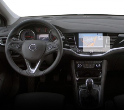 Folie Protectie Navigatie Opel Crossland X 2017+, Duragon, protectie Display Navigatie, silicon Transparent, Anti-zgarieturi, kit instalare foto