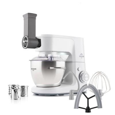 Robot de bucatarie ETA Gratussino III Smart 3023 90000, 1200 W, 4.5 litri, roti dintate metalice, gri/alb foto