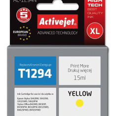Cartus compatibil t1294 yellow pentru epson c13t12944010, premium activejet,