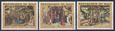 Mali 1976 - Crăciun - Tablouri religioase, PA, MNH foto