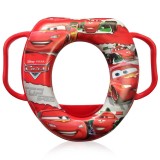 Cumpara ieftin Reductor moale pentru toaleta cu manere Disney Cars, Rosu, Lorelli