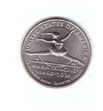 Moneda SUA 25 centi/quarter dollar 2023 D Maria Tallchief, stare foarte buna, cu luciu