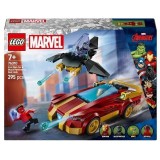 LEGO&reg; Marvel - Masina lui Iron Man si Black Panther vs. Hulk cel rosu, 76310, 295 piese