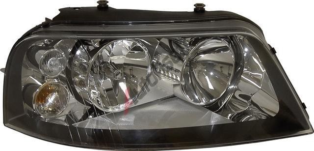 Far Seat Alhambra 02.2001-06.2010, Vw Sharan (7M) 04.2000-04.2010 TYC partea Dreapta, tip bec H1+H7, culoare rama negru