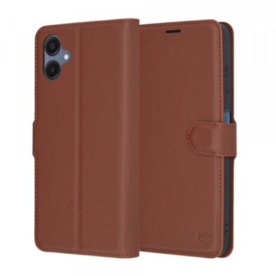 Husa pentru Samsung Galaxy A06 A065, Techsuit, Leather Folio, Maro foto