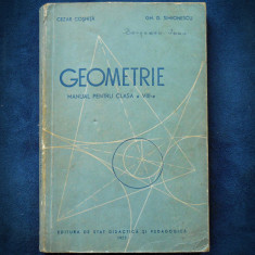 GEOMETRIE - MANUAL PENTRU CLASA A VIII-A - CEZAR COSNITA 1957