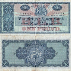 1964 (4 V), 1 pound (P-166c.2) - Scoția!