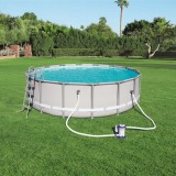 Pompă Filtrare Piscina Bestway Flowclear 9463 L/h, 350W, 220V - 240V, Filtru Inclus, Compatibila Piscine 1100-62000 L