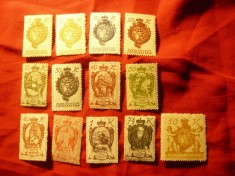 Serie mica Liechtenstein 1920 - Steme , 13 val sarniera