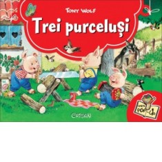 Trei purcelusi. Povesti clasice 3D - carte pop-up - Tony Wolf