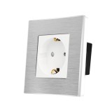 Priza Simpla LUXION cu rama din aluminiu SmartElectro IntelligentHouse