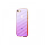 Carcasa iPhone 7/8/SE2020/SE2022 Meleovo Cameleon Flash Carbon Purple(cu reflexii Blue)