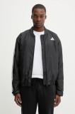 adidas geacă bomber Essentials culoarea negru, de iarnă, oversize, JV5172