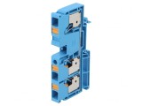 Conector Șine 10mm2 1 Piste 3 Borne Albastru Wemid