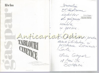 Tablouri Cinetice - Liviu Gaspar - Cu Autograf foto