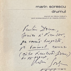 Drumul - Marin Sorescu (cu dedicatia autorului)