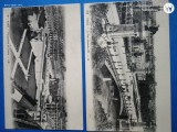 Franta , GRUP DOUA CARTI POSTALE NECIRCULATE , ANII 1920, Gradinile de la LOUVRE si Podul Alexandru al III lea, Necirculata, Printata