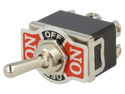 Comutator Basculant DP3T ON-OFF-ON 10A 250VAC foto
