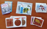 "POLONIA-"LOT 5 Serii -SPORTURI de VARA-OLIMPIADE"-stampilat'' -Vezi-Scan