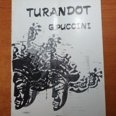 program opera romana 1971-turandot de giacomo puccini