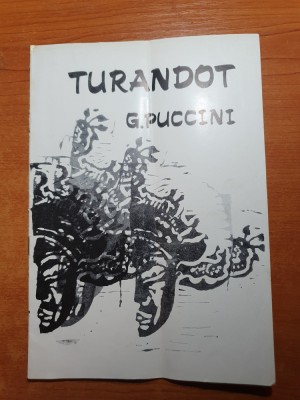 program opera romana 1971-turandot de giacomo puccini foto