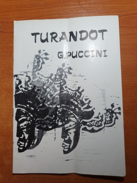 program opera romana 1971-turandot de giacomo puccini