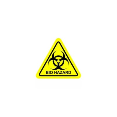 Abtibild refectorizant BIO HAZARD 6,5x5,7cm Cod:LT-03 Automotive TrustedCars foto