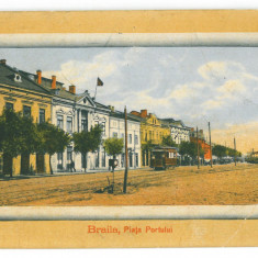 2973 - BRAILA, Market, Tramway, Rama, Romania - old postcard - used - 1911