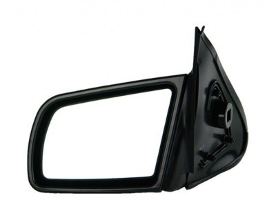 Oglinda exterioara Opel Vectra A (Sedan+Hatchback) 1988-1995 partea stanga View Max crom plana carcasa neagra reglare electrica cu incalzire foto