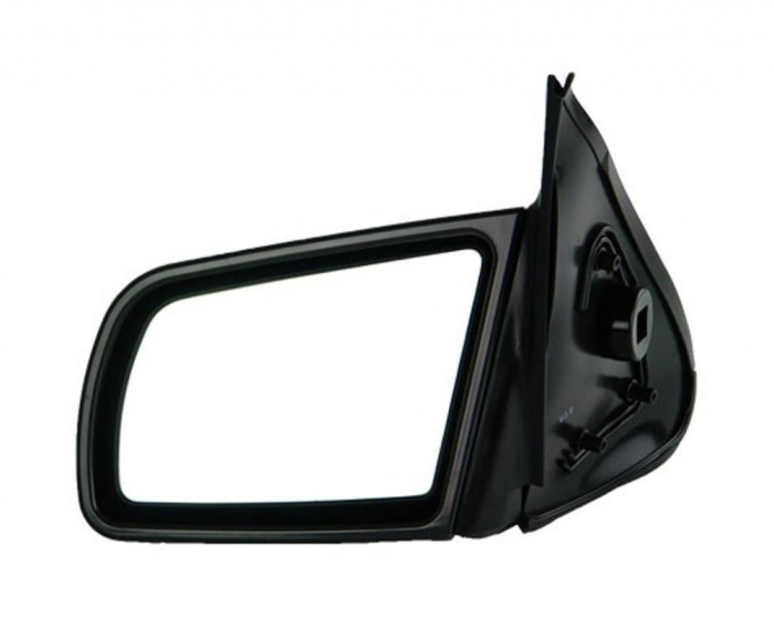 Oglinda exterioara Opel Vectra A (Sedan+Hatchback) 1988-1995 partea stanga View Max crom plana carcasa neagra reglare electrica cu incalzire