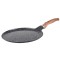 Tigaie clatite/pizza Goldmann, aluminiu turnat, 24x1.5 cm, acoperire ceramica, maner soft touch