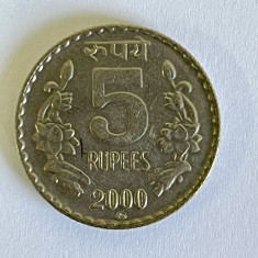 Moneda 5 RUPEES - 2000 - India - KM 154.1 (384)