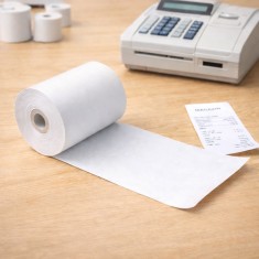Rola hartie termica casa marcat, 57 mm x 18 m, 48 g/mp, alba