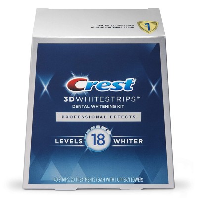 20 Plicuri, Benzi Crest 3D White Professional Effects, 10% concentratie, tratament pentru albirea di foto