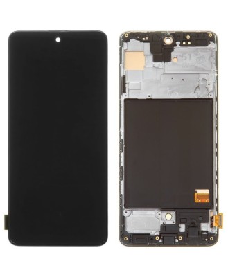Display Samsung Galaxy A51 Compatibil OLED Negru foto