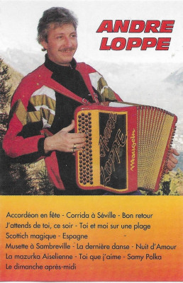 Casetă audio Andre Loppe &amp;lrm;&amp;ndash; Accordeon En F&amp;ecirc;te, originală foto