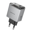 INCARCATOR retea Borofone &quot;BN20&quot; , Quick Charge 35W, 1 x USB, 1 x USB Type-C, gri metal &quot;6941991114540&quot; (timbru verde 0.18 lei)