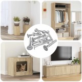 vidaXL Șuruburi confirmat 12 pcs Argintiu &Oslash;5 x 40 mm Metal 864377