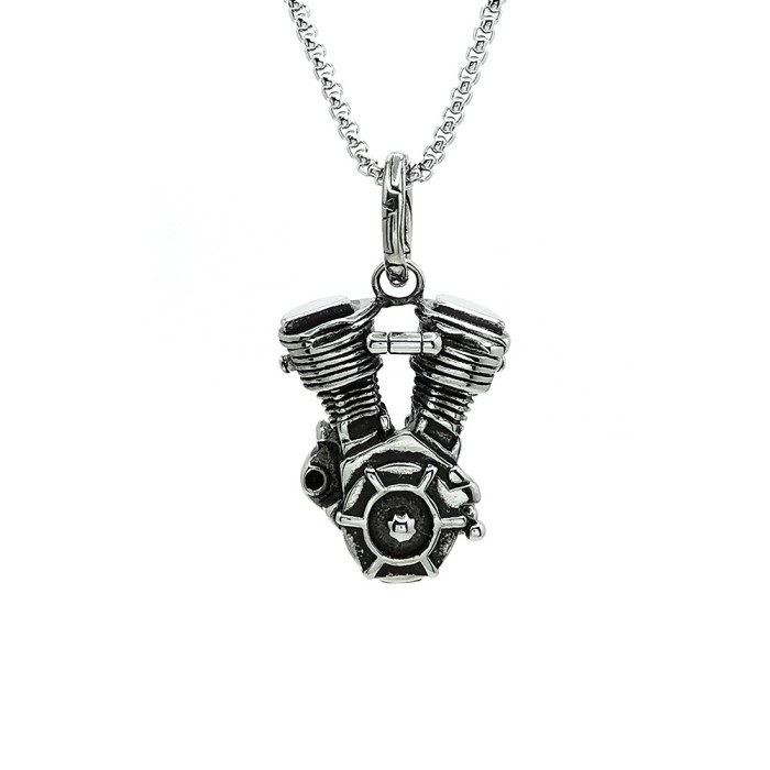 Lant inox cu Pandantiv Motor motocicleta otel inoxidabil Personal Style 00A214